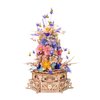 MU 3D Wood and Metal Puzzles Feast of Flower for Adults, Model Kits Building Night Light Puzzle DIY Set, New Year and Birthday Xmas Gift Home Decor