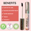 KISEU Peel-Off Lip Liner Stain, Waterproof, Long-Lasting, Vegan, & Vitamin E, Peel Off Lip Liner Tattoo, Lip Stain Peel Off, Lip Stain for All Skin Types - Coffee Bean