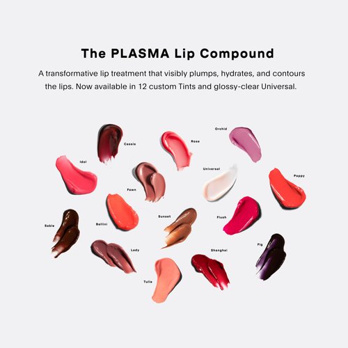 U Beauty The PLASMA Tinted Lip Compound - Anti-Wrinkle & Anti-Aging Treatment - Shimmery Plumping Lip Gloss, Hyaluronic Acid, Shea Butter, Salicylic Acid & Peptides Deeply Hydrate, Shanghai - 15 mL
