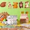 45 Pieces Woodland Creatures Cutouts Woodland Animal Cutouts Forest Animal Centerpieces Woodland Theme Party Decorations Woodland Cake Toppers for Kids Baby Shower Favors Birthday Party Supplies
