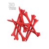 PRIDE GOLF TEE unisex adult 30 Count Golf Tees, Red, 2.75 US