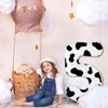 40 Inch Cow Print Number 2 Balloon, Foil Big Number Balloons for Birthday Party, Baby Shower First Rodeo Party, Cowgirl Cowboy Farm Barn Animal Theme Party Decor Supplies
