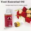 2 Packs Yoni Oil for Women, All Natural Feminine Oil Intimate Deodorant for Women, Ph Balanced and Eliminates Odor, 100% Natural Feminine Serum Made with Rose Essential Oils (1 fl oz/30 ml)