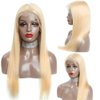 DACHIC 22In Blonde Wig Human Hair 13x4 HD Transparent Lace Front Wigs Human Hair Pre Plucked with Baby Hair 613 Straight Frontal Wig Human Hair for Women Glueless Wig Human Hair