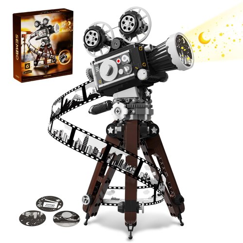 YEECHAO Retro Tribute Camera Building Set for Adults, Ideas Movie Art Camera Collectible Display Model, Compatible with Lego Dsiney 100, STEM Building Toy Gift for Boys Girls (655 PCS)