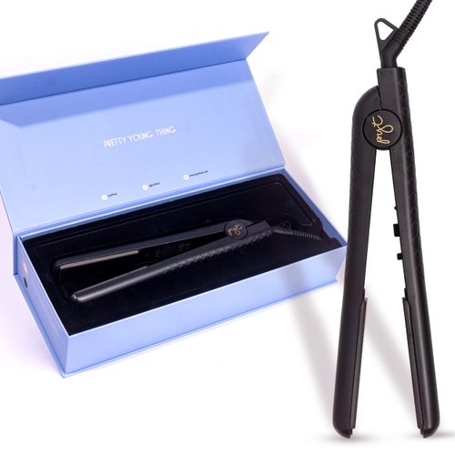 PYT Hair Straightener - Ceramic Flat Iron for Professional Styling. Excellent Quality, 150 W Power Output, Adjustable Temperature Suitable for All Hair Types. Straighten, Curl or Wave. (Black)