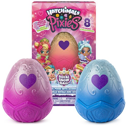 Hatchimals, Pixies Royals 2-Pack, 2.5-Inch Collectible Dolls and Accessories, for Kids Aged 5 and Up (Styles May Vary)