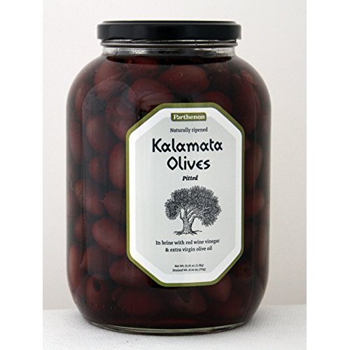 52.91oz Parthenon Pitted Kalamata Olives in Brine with Red Wine Vinegar & Extra Virgin Olive Oil by Parthenon