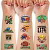 50PCS Football Tattoos Football Face Stickers Temporary Tattoos for Football Game Party Decorations Favors Supplies American Rugby Fans Kids Boys Girls Party Bag Filler