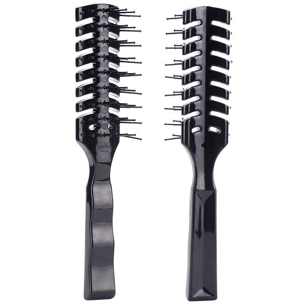 PERFEHAIR Vented Hair Brush-Pack of 2, Professional Vent Hairbrush for Blow Dry Styling Women & Men's Long Short, Thin, Fine, Thick, Dry or Wet Hair, Static Free & Heat Resistant