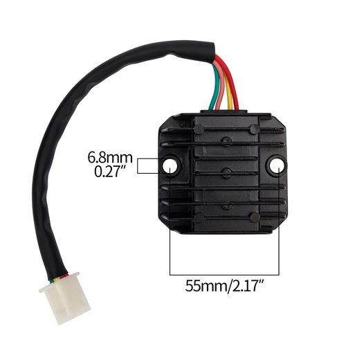 Rectifier 4 Wires Voltage Regulator Replacement for Boat Motor Mercury ATV GY6 50 150cc Scooter Moped JCL NST TAOTAO