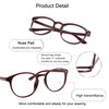 YEIN Bifocal Reading Glasses with Blue Light Blocking Lenses, Bifocal Reader for Women, Oval frame with Spring Hinge (+0.00/+1.00 magnification)