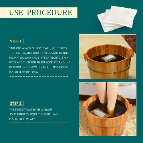 30 Bags Foot Soak,Chinese Medicated Mugwort Detoxing,Ginger Foot Bath Bag, 艾草泡脚药包900g