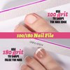 Teenitor Press On Toenails for Women, 144pcs French Tip Press On Nails for Toe With Nail Glue, 6 Sets Toe Nail Tips Glue on Toe Nail Press Ons, Fake Toe Nails Press on French Tip Toe Nails