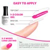 RARJSM Glow in The Dark Gel Nail Polish Hot Pink Gel Polish Glow in Dark Gel Polish Luminous Gel Nail Polish Soak off U V/LED Cured Nail Art Manicure 1PCS 15ml for Salon DIY at Home for Women Girls