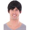 Simplicity Mens Wigs for Men Short Hair Party Wigs Black Mens Wig with Wig Cap