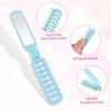 Travel Brush for Hair, Mini Purse Brush with Mirror Foldable Detangler Brush Portable Pocket Size Untangle Brush Collapsible Hair Comb for Women Hair Blow Drying, Smoothing, Detangling, Restore Shine