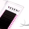 VEYES INC Cashmere Volume Lash Extensions C CC D DD LD L B J M Curl 0.03-0.20 thickness 5-25mm, Super Matte Black Individual Eyelashes Tray, Professional Supplies for Lash Techs (0.05 D 8-16mm)