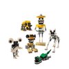 Monster Set MOC Building Blocks,Zookeeper，Koala, Lizard，Cow, Fox,Monkey Blocks Building Sets Toys,DIY Model Building Bricks for Boys 13+ and Adults(6 in 1)(488PCS)