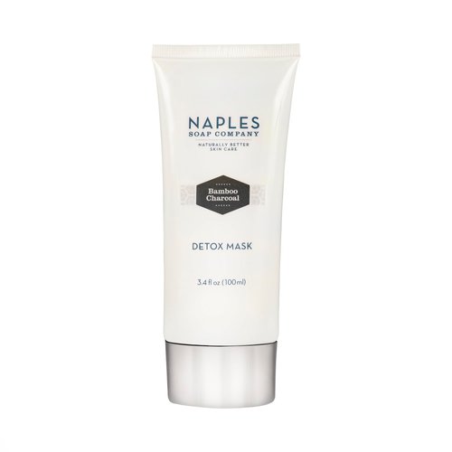 Naples Soap Company Bamboo Charcoal Detox Face Mask – Natural Antioxidant Skin Care for Blemishes, Sun Spots, Dullness, Dry Skin – 3.4oz