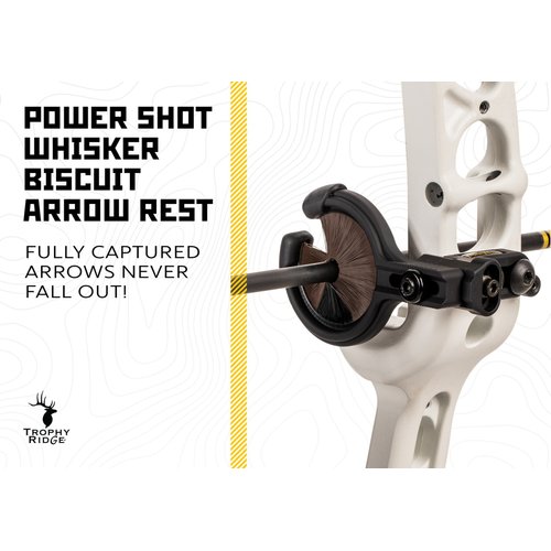 Trophy Ridge Whisker Biscuit Original Archery Arrow Rest, Ambidextrous, Medium, Black