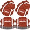 QIYANPAX 100 Pieces Football Plates Football Shaped Disposable Paper Plates Football Party Supplies for Football Party Decorations Gameday Tailgate Party Decorations
