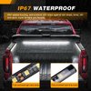 GOOACC Truck Bed Light Strip 3PCS 60" 270 LEDs White Led Strip Lights Waterproof for 12 Volt Truck Cargo Pickup SUV RV Boat Lights, w/On/Off Switch Blade Fuse Splitter Cable, 2 Years Warranty