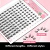 FinyDreamy Lash Clusters Individual Lashes Extensions Wispy Cluster Lashes 8-16mm Mix Lengths C Curl 0.07mm Thickness Eyelash Clusters Home Use False Eyelashes Apply Under Your Lashes