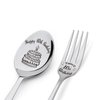 Happy 10th Birthday Spoon&Fork Gifts Engraved Spoon&Fork Personalized Birthday Gifts for Son Daughter Sister Brother Friends