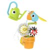 40222 – YOOKIDOO Rocking Bird – Baby Bath Toy Garden Theme – Bath and Shower Game – Watering Can, Bird, Flowers, Ladybug – Baby Gift from 18 Months, Small