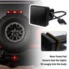 carleef 15 LED Trailer Hitch Brake Light,12V Red Lights Smoked Tail Lights Fits 2" Receiver with 4-pin Adapter,Hitch Light Automotive Exterior Accessories for Truck Trailer SUV (Black)