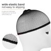 Mesh Wig Caps for Women Jinnhelun Black Closed End Hair Net Wig Cap Weaving Hair Net Halloween Cosplay Party Use 6PCS