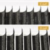 Y Lashes Extensions YY Lash Extensions C Curl 0.07mm 12mm Mix Tray Y Shape 4D Volume Premade Fan Lashes Matte Black Easy Fans Lashes Professional Use YY Lash (YY-0.07-C, 12mm)