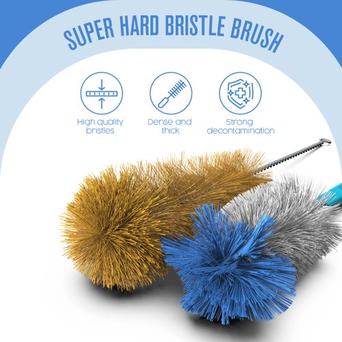 9 Pack Bottle Brush Set, Bottle Brushes for Cleaning, Water Bottle Brush Cleaner, Long Bottle Cleaning Brush, Pipe, Straw Cleaner, Glass Bottle Cleaner Brush, Hydroflask Brush Cleaner | Houseables