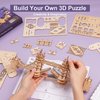 ROBOTIME 3D Puzzle Wooden Craft Kits with LED Light DIY Tower Bridge Construction Model Kit to Build for Teens Brain Teaser Puzzle Home Decor Birthday Gifts