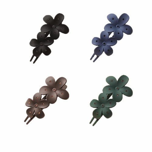 4 PCS Flower Hair Claw Clips for Women，Elegant Temperament French Barrette，Suitable for Shopping, Work, and Daily Hair Accessories