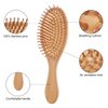 Bamboo Hair Brush and Comb Set - Eco-Friendly Anti-Static Detangling Brush and Combs for Women and Men, Massage Wooden Brushes for Thick, Thin, Curly, Straight, Dry or Wet Hair