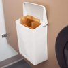 Commerical Business Restroom Bathroom Janitorial Personal Dispensers 7.5" x 10" Wax Coating Kraft Paper Sanitary Napkin Receptacle Disposable Bags Feminine Hygiene Liner- 100/Pack