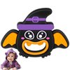 Halloween Baby Teething Toy, Halloween Cute Bat Themed Teether Infant Teething Toy Theether Holiday, Halloween Baby Favors Teethers Toy Soft Silicone Teething Baby Aged 3-18 Months