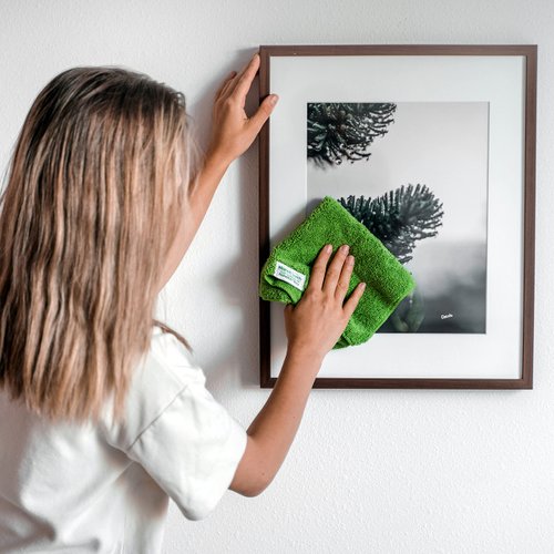 Nano Towels - The Amazing Eco Cloth That Cleans Virtually Any Surface with Only Water. No More Paper Towels Or Toxic Chemicals. 4-Pack (14x14, Blue)
