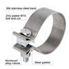 Exhaust Clamp Narrow Band 304 Stainless Steel (3 inch exhaust clamp 2pcs)