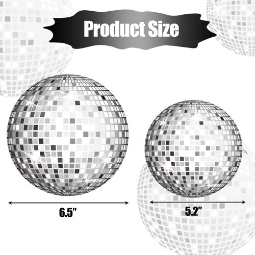 WEEPA 30 Pieces Disco Party Decorations 70s Disco Ball Hanging Swirls Disco Ball Ceiling Hanging Decor for Disco Fever Party Disco Themed 1970s Birthday Party Supplies