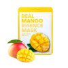 FARMSTAY Real Mango Essence Mask - Mango Extract Face Mask - With Plumping Hyaluronic Acid - Nourishes Skin, Stimulates Cell Regeneration - 0.78 oz
