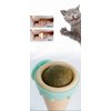 1Pack Ice Cream Shaped Cat Mint Wall Ball Toys Catnip Edible Licking Safe Healthy Organic Cute Kitty Chew Toys, Rotatable Catnip Ball Edible Kitten Toy Pet Chew Toys for Cats Teeth Dental Catnip(Blue)