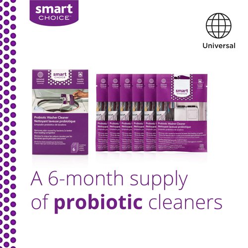 Smart Choice 10SCPROL02 Washer Washing Machine Cleaner, Carton of 6 Packets