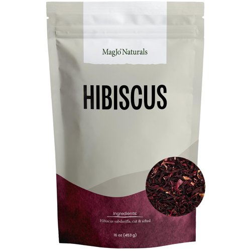 MagJo Naturals, Hibiscus Flowers 1LB (16 Oz) Hibiscus tea cut & sifted hibiscus flowers, Flor de Jamaica