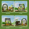 Flower House Building Set with LED, City Street House Flower Shop Building Blocks Toy, Gift for Girls 8-12 Year, Mini Brick 680pcs