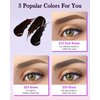 Peel Off Tattoo Eyebrow Gel Tinting-2pcs Dark Brown Peel Off Tinted Eye Brow Gel,Waterproof Long-lasting Transfer-proof Eyebrow Gel Peel Off,Up to 3 Days,Christmas Makeup Gift for Women-01# Dark Brown