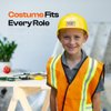 Funny Party Hats Construction Worker Costume Kids - Construction Dress Up - Construction Hat and Kids Construction Vest