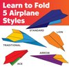 Creativity for Kids Stunt Squadron Fold & Launch Paper Airplanes: Create 80 Paper Airplanes, STEM Science Kit for Kids, Paper Airplane Craft Kit for Kids, Gifts and Toys for Boys Ages 6-8+